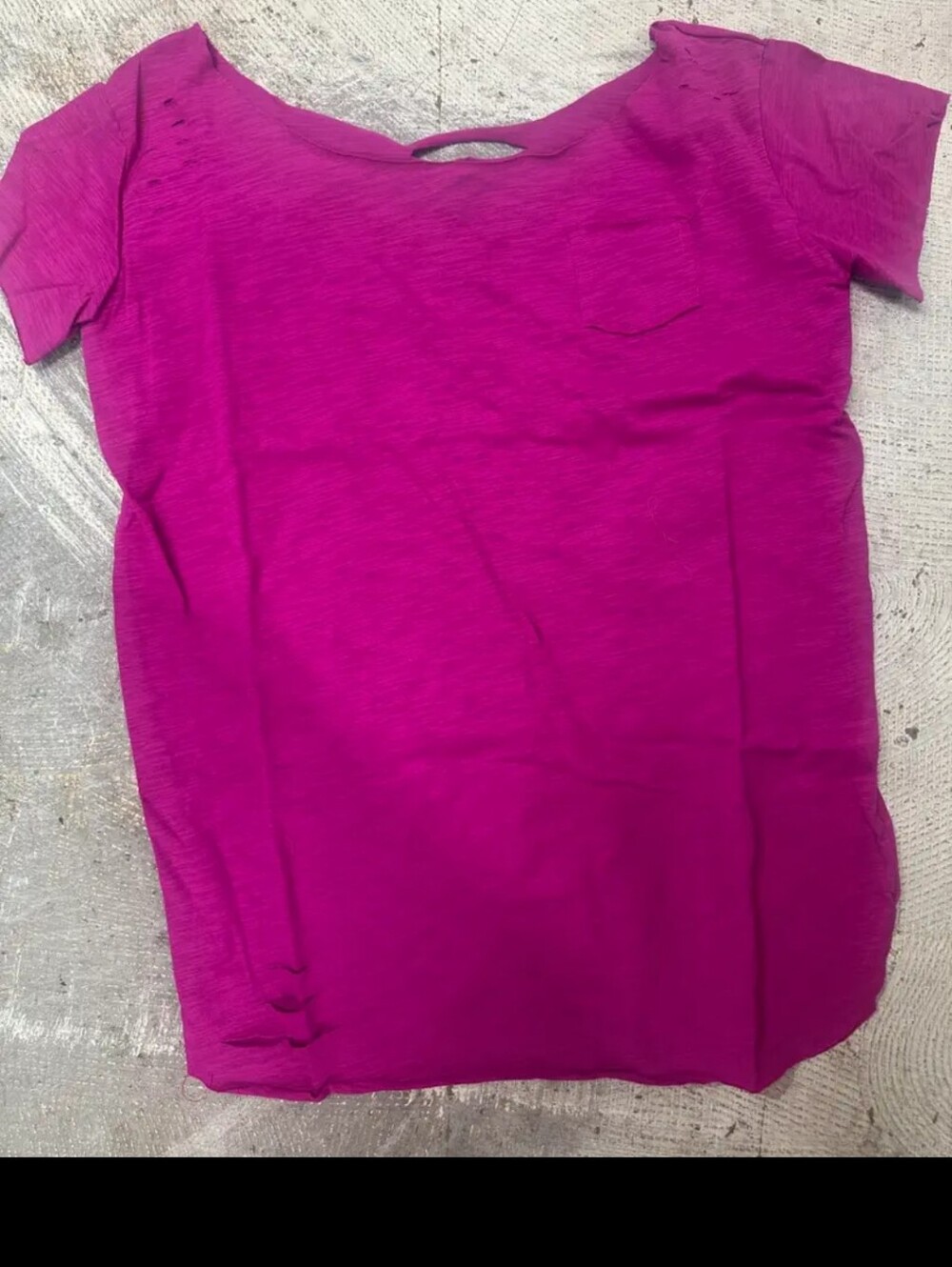 #1939 A Rare Bird Ripped Tattered Tee (Magenta)